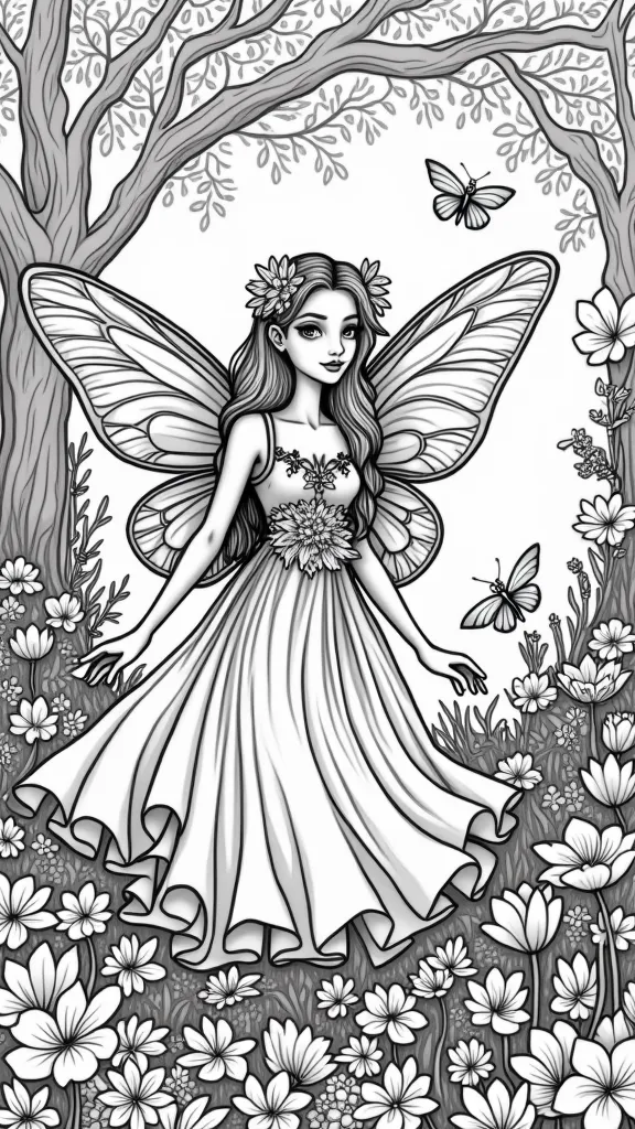 adult coloring pages of fairies